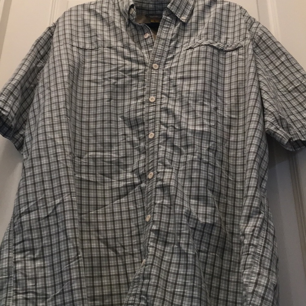 Nice Eddie Bauer Tall2XL plaid button down top
